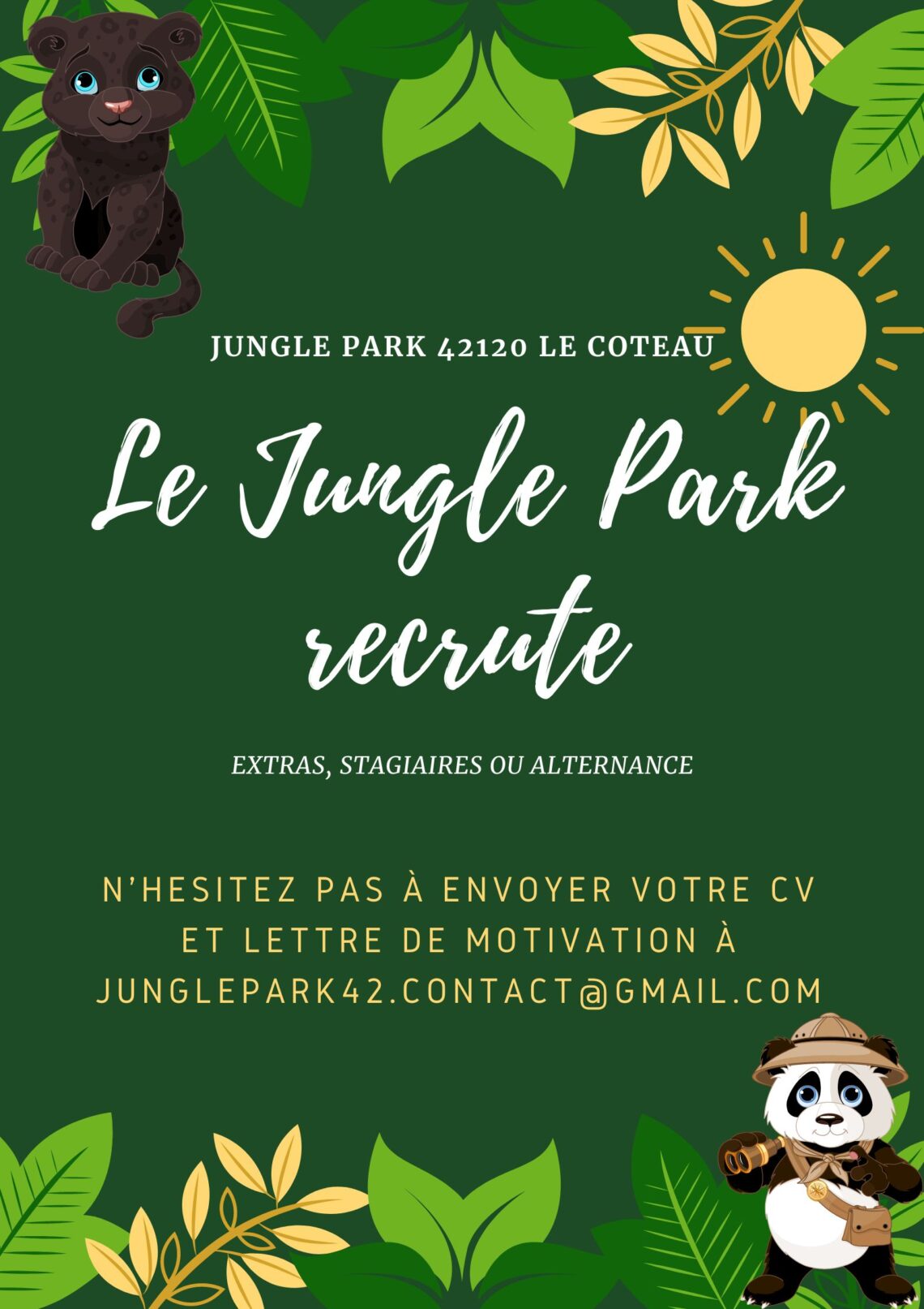 recrutement jungle park