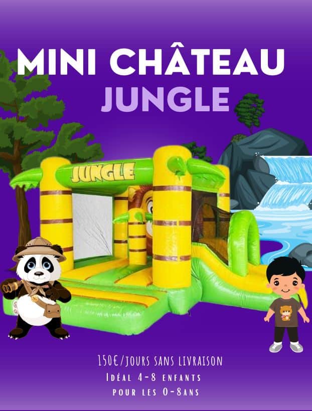 mini jungle gonflable
