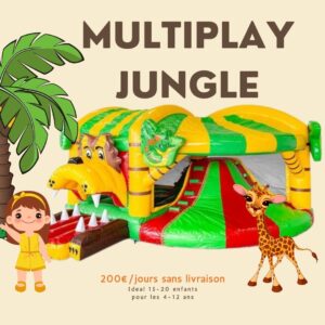 multiplay jungle gonflable